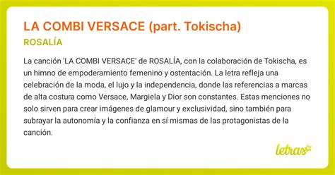 la combi versace significado|Rosalía .